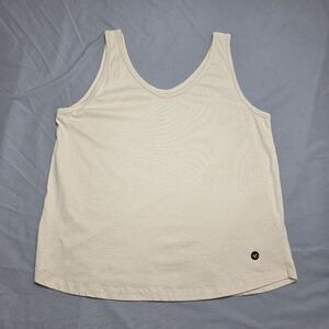 West Path 100% Organic Cotton Tank Top Beige Size XL Camisole Fair Trade Basics